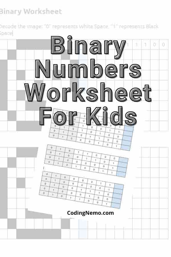 Binary Numbers Worksheet For Kids 2021 